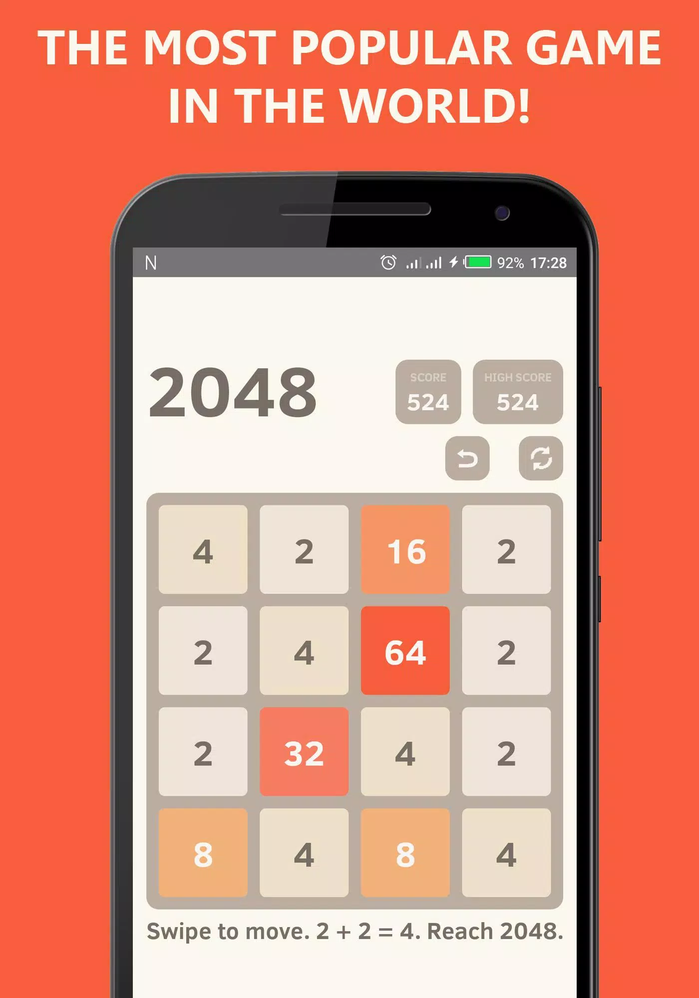 2048 - matemática Pro jogo de quebra-cabeça
