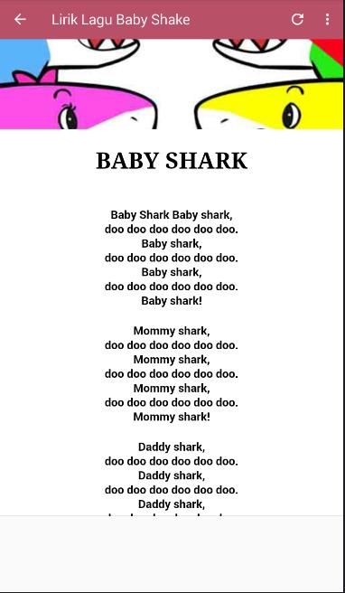 Беби песни на английском. Baby Shark текст. Текст песни Baby Shark. Бэби Шарк песенка текст. Бэби Шарк Ноты.