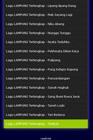 Lagu Lampung Terbaik Mp3 capture d'écran 2