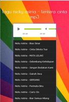 lagu nicky astria - lentera cinta mp3 截圖 1