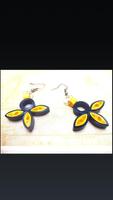 Paper Quilling Earrings ポスター