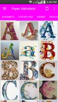 Quilling Paper Alphabets Poster