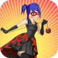 Super Ladybug Ninja Girl