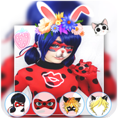 Ladybug Stickers &amp; Snap Selfie icon