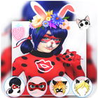 Ladybug Pegatinas& Snap Selfie icono