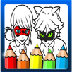 Coloring Book for Ladybug miracul & Cat Noir APK