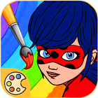 Milagrosa ladybug colorear أيقونة