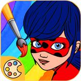 Milagrosa ladybug colorear أيقونة