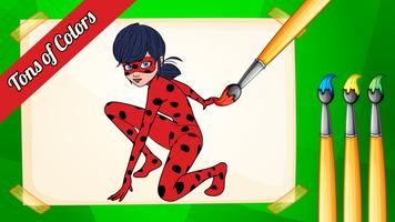 Ladybug & Catnoir Coloring Book. Affiche