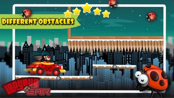 Ladybug Racing Car Game capture d'écran 2
