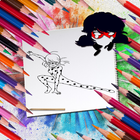 Drawing & Coloring Ladybug-icoon