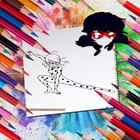 Drawing & Coloring Ladybug icône