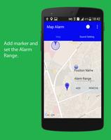 Map Alarm - Location Alarm اسکرین شاٹ 1
