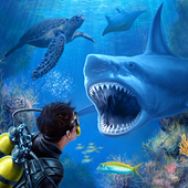 Shark VR juego de tiburones pa ไอคอน