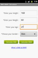 BMI & BMR Calculator Cartaz