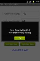 BMI & BMR Calculator ảnh chụp màn hình 1