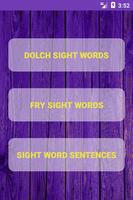 Learn Sight Words with Sentences پوسٹر