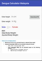 Simple ABW IBW BMI weight Calculator Dengue MDC الملصق