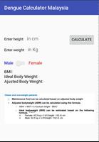 Simple ABW IBW BMI weight Calculator Dengue MDC Affiche