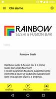 Rainbow Sushi Affiche