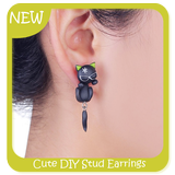 Cute DIY Stud Earrings icône