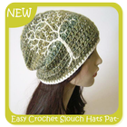 Easy Crochet Slouch Hats Patterns icône