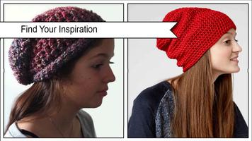 Easy Crochet Slouch Hats Patterns Affiche