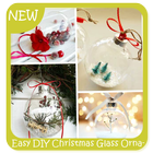 Ornamentos de vidro de Natal DIY fácil ícone