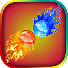 Fire ball water ball dual race icône