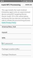 Ivanti NFC Provisioning capture d'écran 1