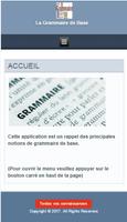 Grammaire Française de Base الملصق