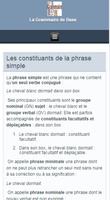 Grammaire Française de Base تصوير الشاشة 2