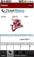 Kansas City T-Bones Baseball स्क्रीनशॉट 1