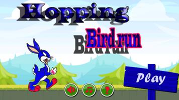 hopping bird run poster