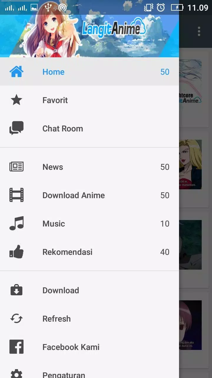 Langit Anime Mobile APK + Mod for Android.