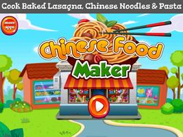 Poster Chinese Food Maker! Food Games!