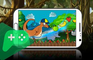 Jungle Kangaroo Play jump 2d ảnh chụp màn hình 1