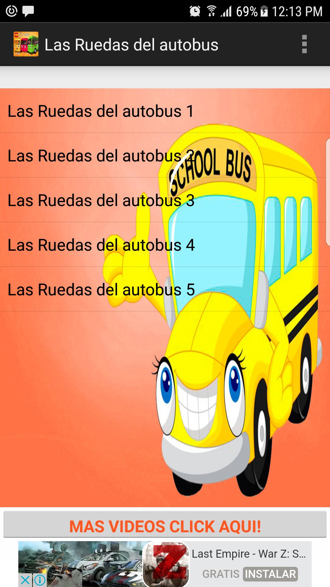 Las Ruedas del Autobus Videos pour Android - Téléchargez l'APK