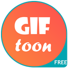 GifToon: Create animated Gif pictures & messages ไอคอน