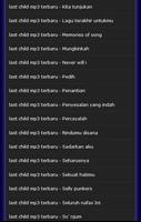last child mp3 terbaru स्क्रीनशॉट 2