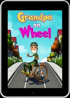 Grandpa On Wheel Affiche