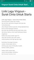 Lirik Lagu Virgoun - Surat Cinta Untuk Starla capture d'écran 3