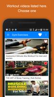 Gym Fitness Workouts for Men; Exercises & Fitness Affiche