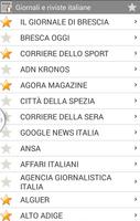 Italia newspapers Affiche