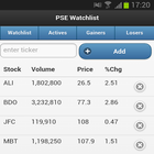 PSE Watchlist иконка