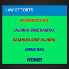 Law of Torts- Revision notes. icône