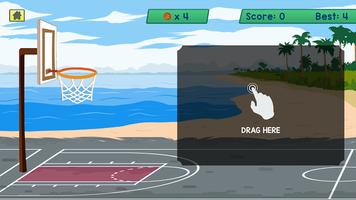 BasketBall Beach Shoot اسکرین شاٹ 1