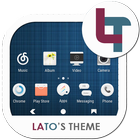 Blue And White Xperia Theme icon