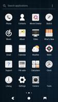 Blue And White Xperia Theme screenshot 1