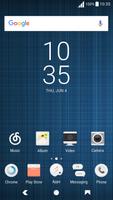 2 Schermata Blue And White Xperia Theme